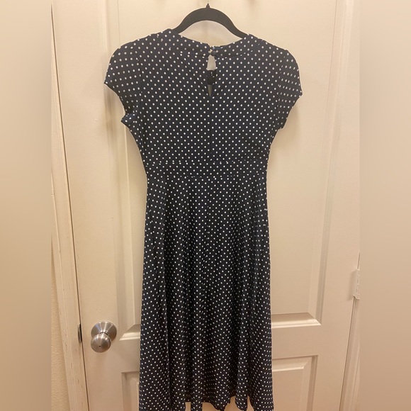 Polka Dot Keyhole Dress | Lindy Bop - Picture 2 of 6